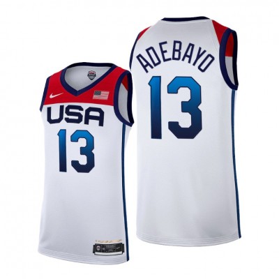 Youth Nike Bam Adebayo White USA Basketball 2020 Summer Olympics Player Jersey